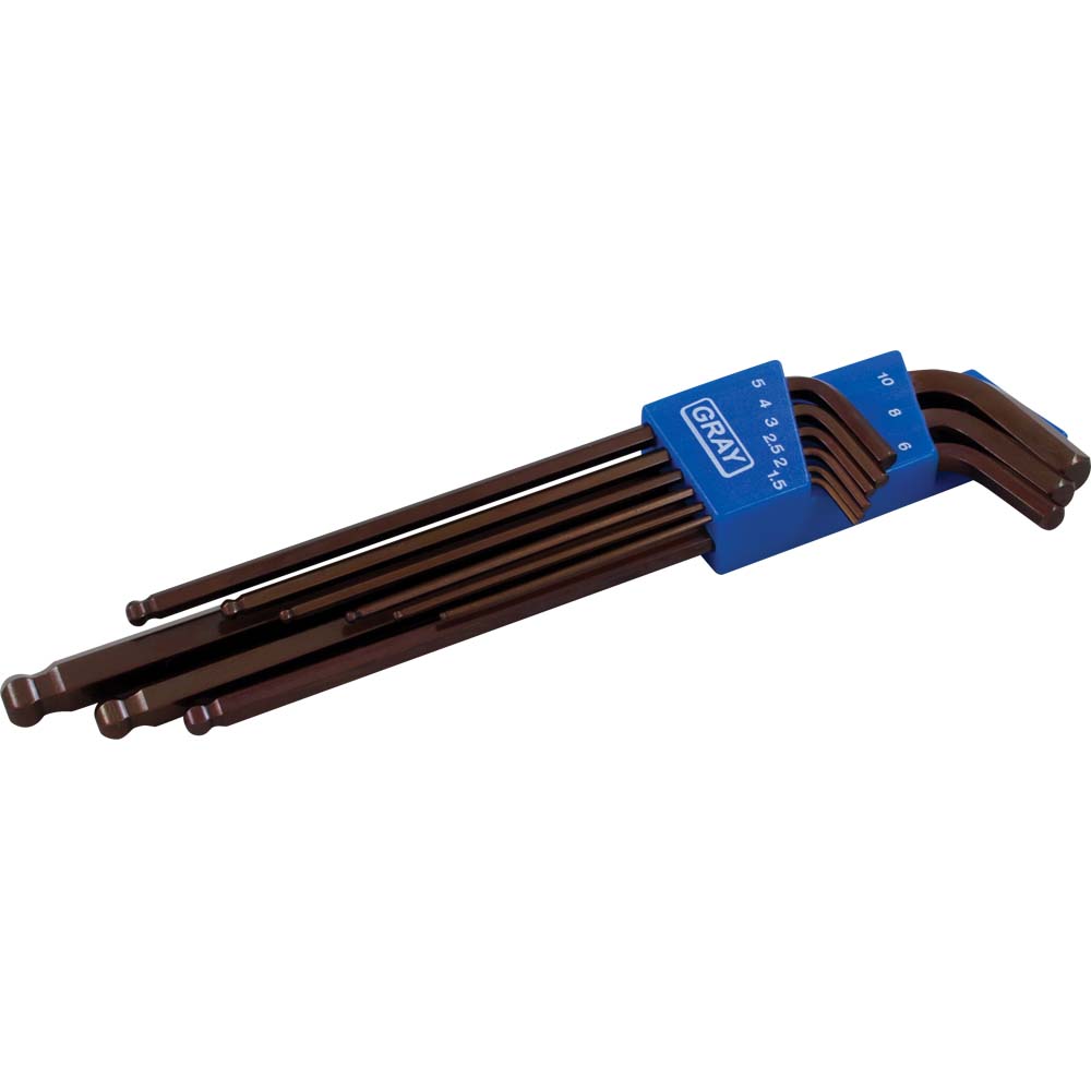 ★songye★ 9 Piece Metric Extra Long Arm Ball S2 Hex Key Set