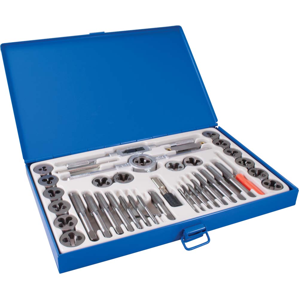 40 Piece SAE Alloy Steel Tap And Die Set